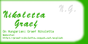 nikoletta graef business card